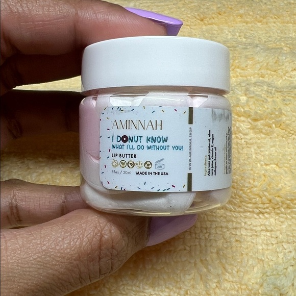 Aminnah I Donut Know what I’ll do without you lip butter 1fl oz/30ml retails $24 - Picture 2 of 12
